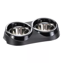 Ferplast posuda za pse Duo feed, sivosmeđa