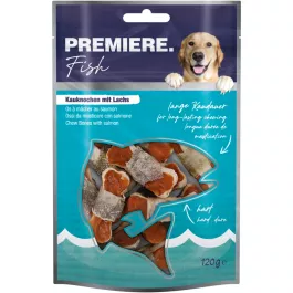 Premiere poslastica za pse Chew bones losos 120 g/12 komada