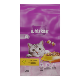 Whiskas 1+ s piletinom, 1,4 kg