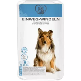 Take Care pelene za pse crne L 23-34 kg, 14 komada