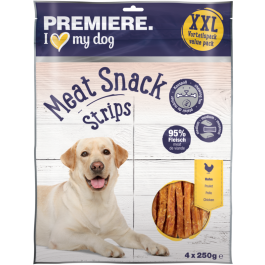 Premiere poslastica za pse Meat Snack Strips piletina 4x250 g
