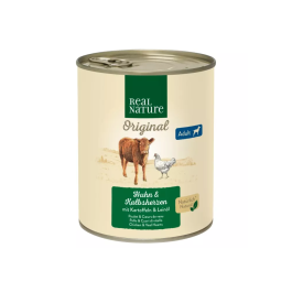 Real Nature Adult teleća srca i piletina s krumpirom 800 g