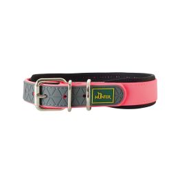 Hunter ogrlica za pse Convenience Comfort M 50 cm, neon roza