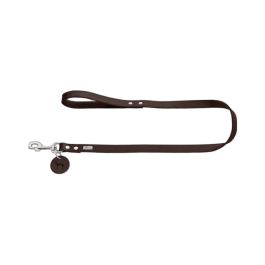 Hunter vodilica za pse 20 mm/100 cm, koža tamnosmeđa