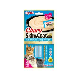 Churu poslastica za mačke Skin&Coat tuna s aromom školjki 4x14 g