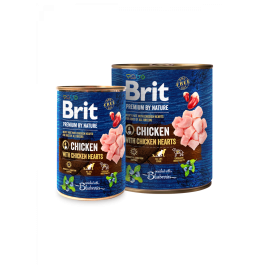 Brit Premium by Nature piletina sa srcima, konzerva