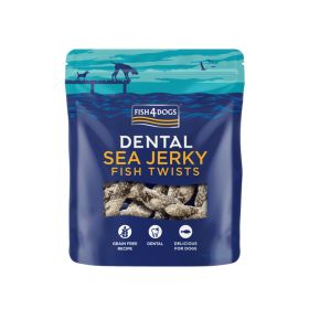 FISH4DOGS poslastica za pse Dental Sea Jerky Fish Twist koža bijele ribe 100 g