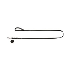 Hunter vodilica za pse Solid Education 11 mm/110 cm, koža crna