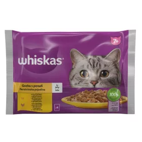 Whiskas Cat Senior izbor peradi u želeu 4x85 g