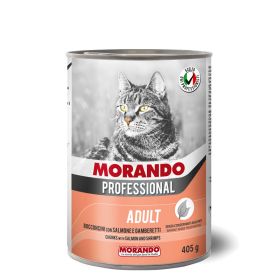 Morando Professional Cat Adult komadići kozice i losos 405 g konzerva