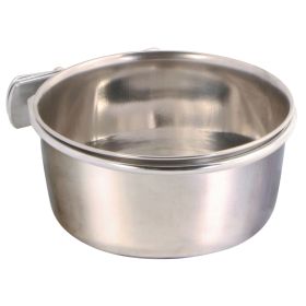 Trixie posuda čelična za ptice s držačem 0,3 l/fi-9 cm